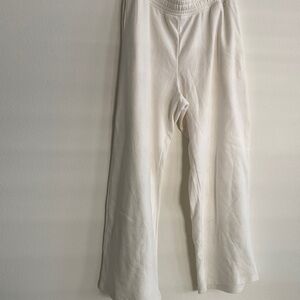 Cream Colored Wide leg sweat pants